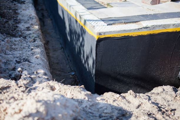 Residential Interior Drainage System installation at a Birmingham, MI home by SJ Waterproofing Pros